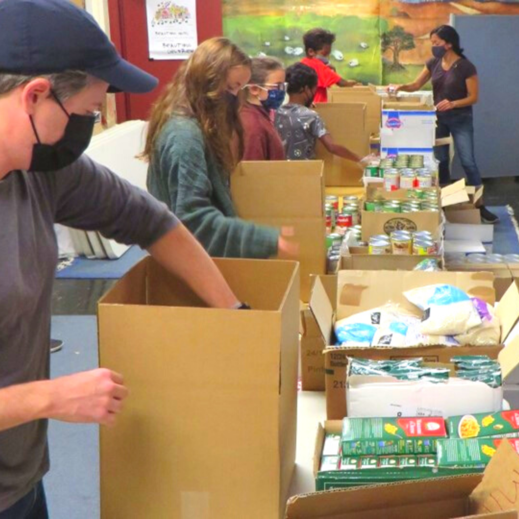 Purchase a one week supply of shelf stable food for over 300 households